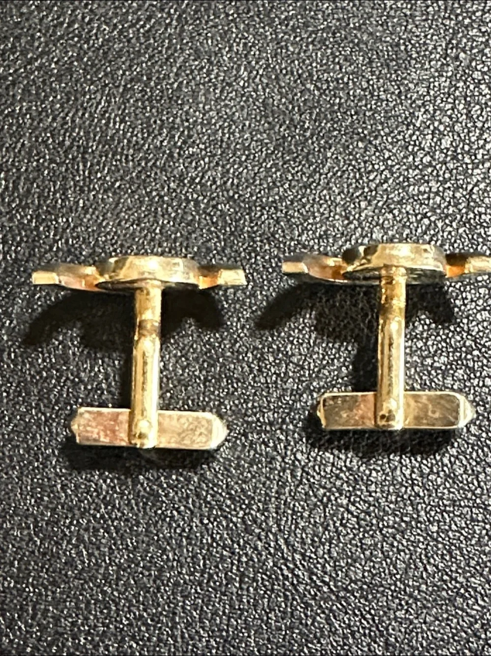 SWANK Gold Tone Cuff Links
